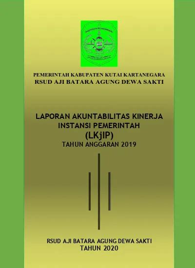 LAPORAN AKUNTABILITAS KINERJA INSTANSI PEMERINTAH LKjIP TAHUN