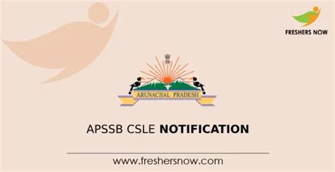 Apssb Csle Notification For Posts Application Form