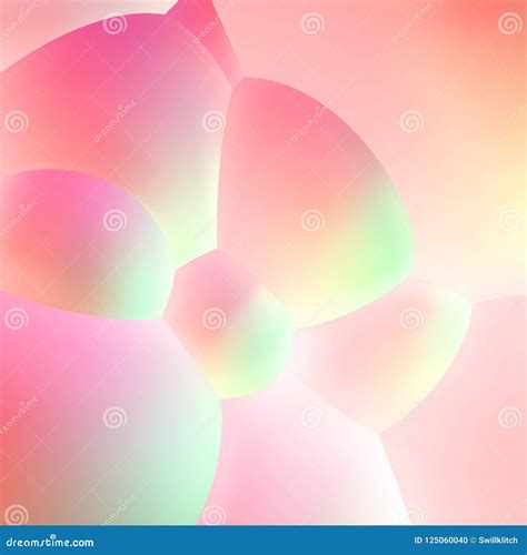 Abstract Background With Pearlescent Soft Bubbles Balls Stock Vector