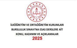 2025 İOKBS Bursluluk Sınavı Konu ve Kazanımları Sosyal Bilgiler