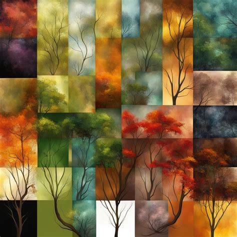 Four Seasons Digital Art Realistic Ai Generated Artwork