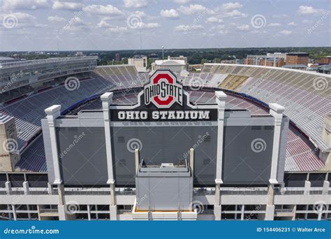 Aerial Views of Ohio Stadium on the Campus of Ohio State University ...