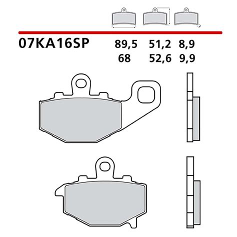 Brembo Kit Pastiglie Freno Posteriore Kawasaki Zx R Ninja