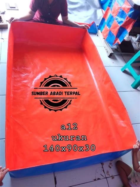 Terpal Kolam Ikan A12 Korea Ukuran P 140cm X L 90cm X T 30cm Lazada