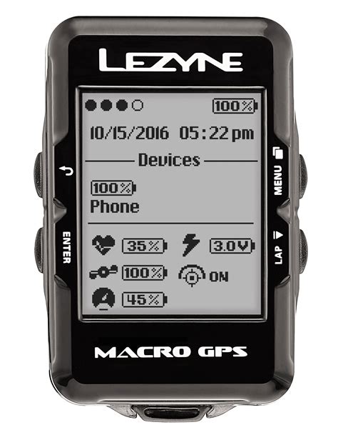 Велокомп`ютер бездротовий Lezyne Macro Gps Usb з датчиками Hrsc чорний