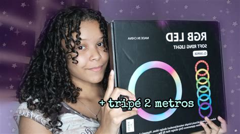 Minha Ring Light Cm Rgb Fun Es Onde Comprei Custo Unboxing