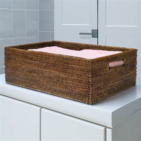 Rattan Island Rattan Storage Basket With Insert Handle Direct From