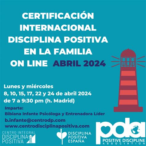 Online Certificación INTERNACIONAL Disciplina Positiva en la Familia