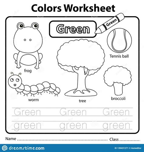 The Color Green Worksheets | 99Worksheets