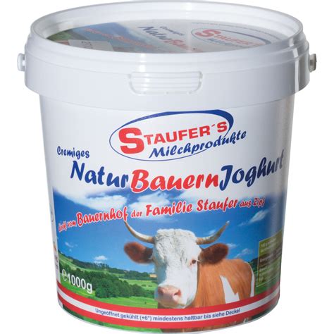 Transgourmet Sterreich Staufer Joghurt Natur Cremig Fett Kg