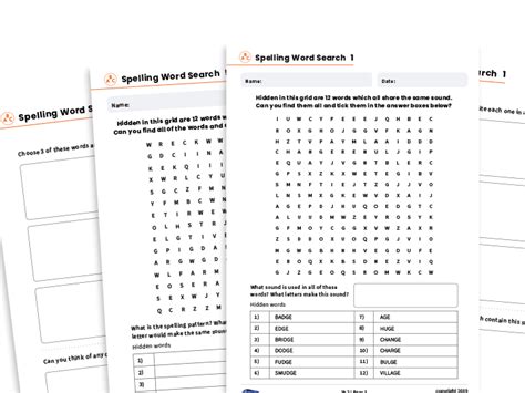 Year 2 Spelling Patterns Word Search Revision Pack Teaching Resources