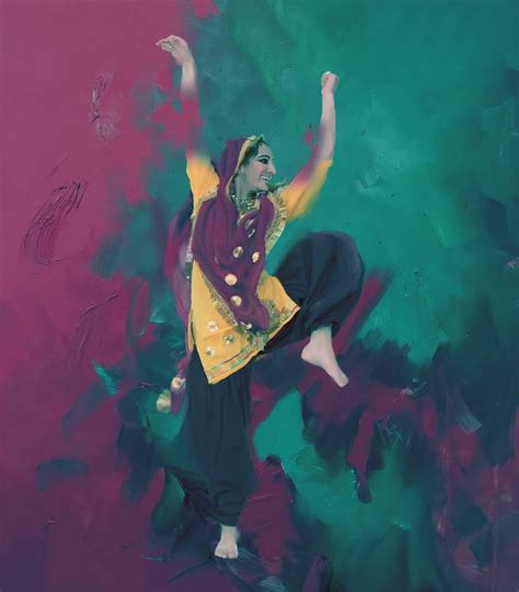 Punjabi Bhangra Painting By Gull G Saatchi Art