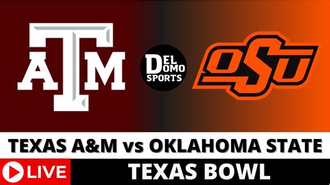 TEXAS A M VS OKLAHOMA STATE LIVE NCAAF Texas Bowl Game Score Dec 27