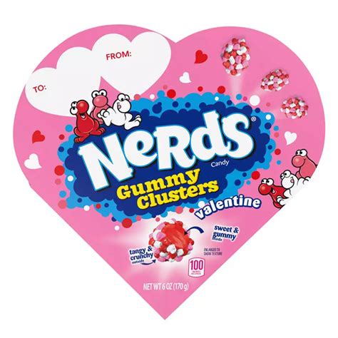 Nerds Gummy Clusters Valentines Candy Heart T Box Shop Candy At H E B