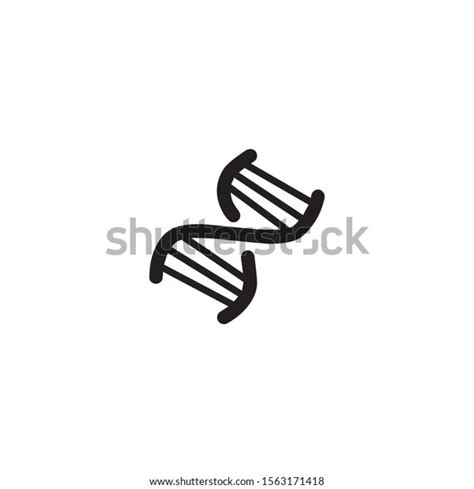 Dna Helix Vector Icon Vector Stock Vector Royalty Free 1563171418