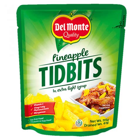 Del Monte Pineapple Tidbits G Bohol Grocery