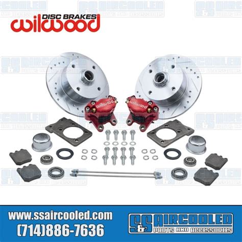 Empi Disc Brake Kit Front 4x130mm Wilwood Calipers Bolt On Red Vw