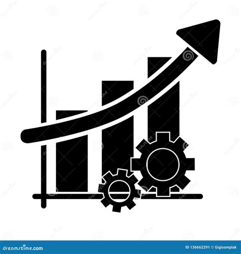 Vector Icon Simple Illustration Productivity Business Progress Stock