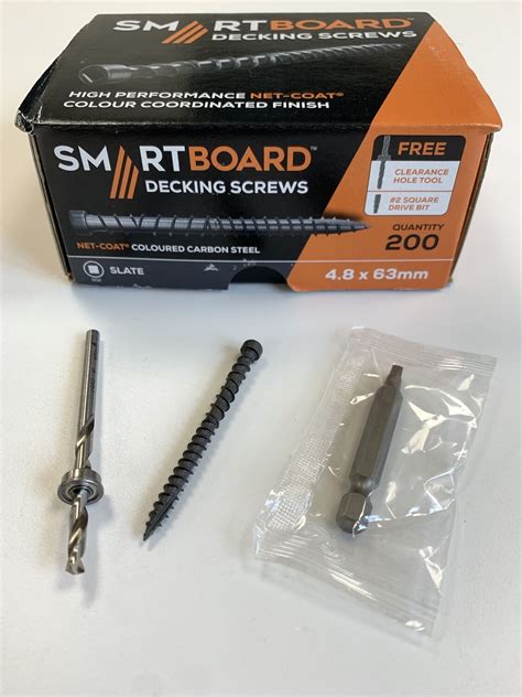 Smartboard Mm Composite Decking Screw V Slate Grey