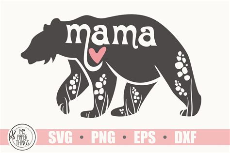 Mama bear svg, baby bear svg, mom life svg (539071) | Cut Files | Design Bundles