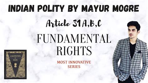 Fundamental Rights Article 31a Article 31b Article 31c Indian Polity By Laxmikant Ias