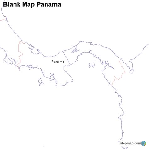 Stepmap Blank Map Panama Landkarte Für Panama