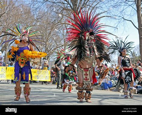 Native American dancers in the May Day parade in Minneapolis Stock ...