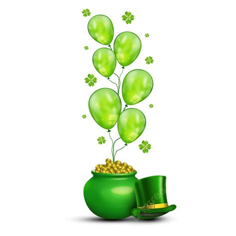 St Pats Day Balloons Clipart