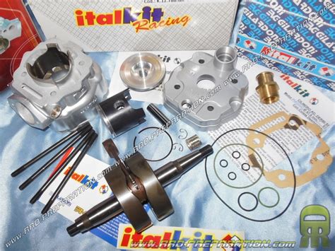 Pack ITALKIT Racing 75cc Ø47 6mm mono segment avec vilebrequin course