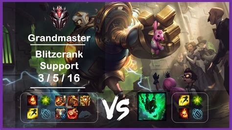 Support Blitzcrank Vs Thresh Kr Grandmaster Patch 121 Youtube