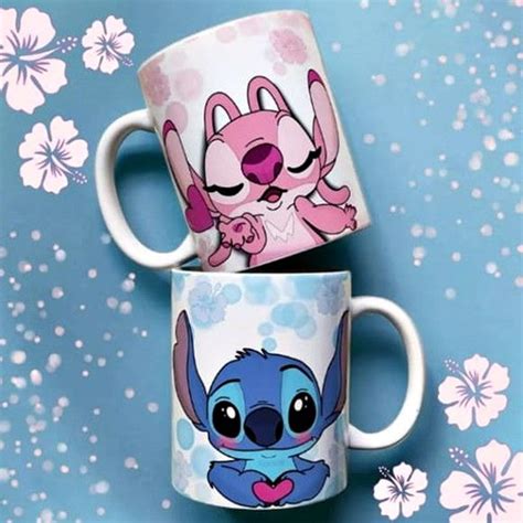 CANECA LILO E STITCH EU AMO VOCÊ Elo7 Produtos Especiais em 2024