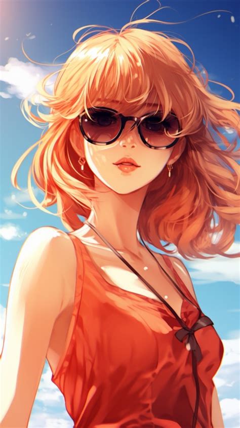 Sunglasses Anime Girl Aesthetic 84 Wallpaper Images And Photos