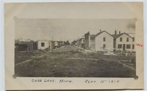 1910 Cass Lake Minnesota Street Scene Candid Real Photo Postcard Rppc Ebay