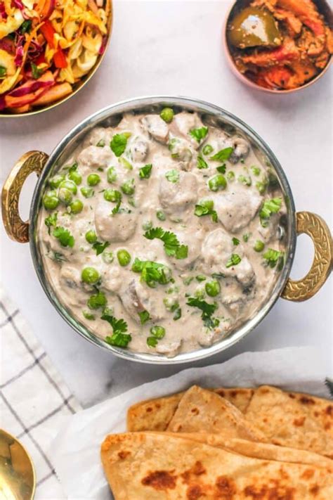 Mushroom Matar Malai Ministry Of Curry