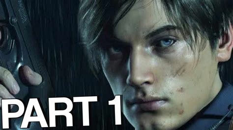 RESIDENT EVIL 2 REMAKE Walkthrough Gameplay Part 1 - (RE2 LEON) - YouTube