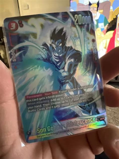 DRAGON BALL SUPER Fb02 018 Alt Art Son Gohan Adolescence EUR 55 16