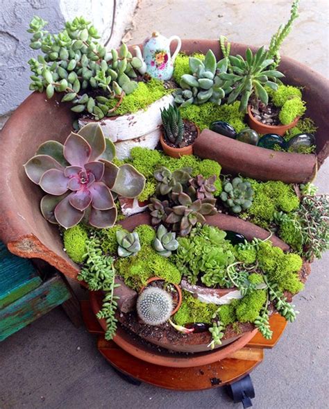 Diy Broken Pot Fairy Garden Ideas Picture Instructions