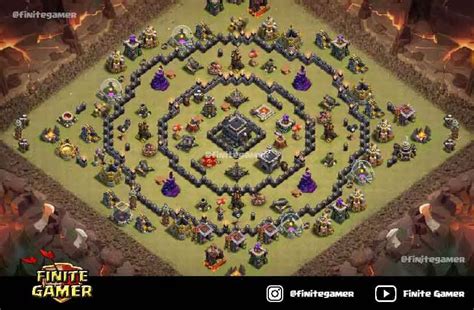 15 Best Town Hall 9 War Base Link 2023 (TH9 CWL Base) - Finite Gamer