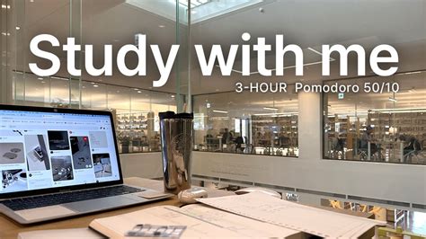 Hour Study With Me Library Calm Rain Sound Pomodoro