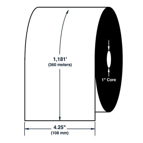 R 710458 425 X 1181 Thermal Transfer Ribbons For Sato Datamax Printers 1 Ribbon