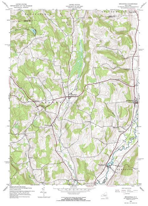 Brookfield Topographic Map 1 24 000 Scale New York