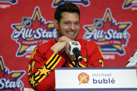 Michael Bublé Jokes He Microdosed Mushrooms During NHL All-Star Presser