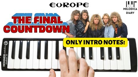 Final Countdown Europe Intro Melodica Notes Youtube