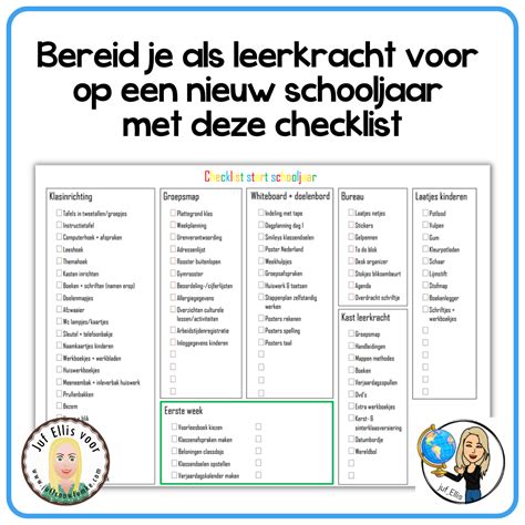 Bereid Je Voor Op Een Nieuw Schooljaar Met Deze Checklist Juffrouw Femke