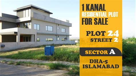 1 Kanal Residential Plot For Sale In Sector A DHA Phase 5 Islamabad