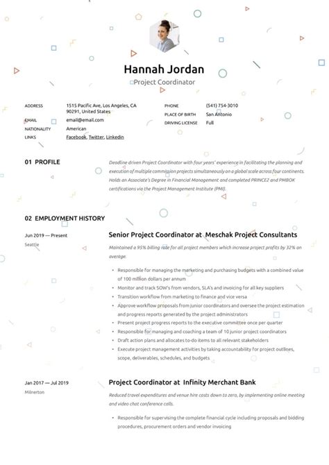 Project Coordinator Resumes And Guide 22 Examples 2024