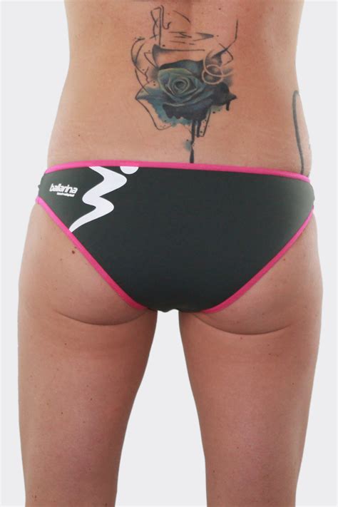 Ballarina Beachvolleyball Bikini Hose Sandpant Schwarz Pink