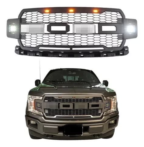 Parrilla Lobo F150 Led Ámbar Tipo Raptor 2018 2020