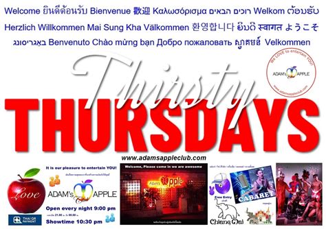 Thirsty Thursday Chiang Mai At Adams Apple Club