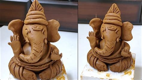 Ganesha Making With Clay How To Make Ganpati Making Murti At Home